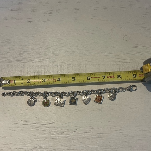 COPY - Brighton Love And Peace Silver Charm Bracelet - Picture 8 of 9